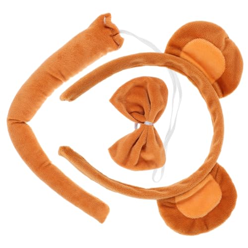 FOMIYES Niedriges Gewicht Weiches Material Affenohren Stirnband mit Schleife und Kuscheliges Cosplay Mädchen Tierisches Kostüm Zubehör für Karneval Halloween Party FOMIYES Niedriges Gewicht Weiches Material Affenohren Stirnband mit Schleife und Kuscheliges Cosplay Mädchen Tierisches Kostüm Zubehör für Karneval Halloween Party von FOMIYES