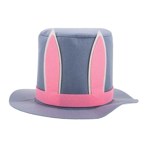 FOMIYES Osterhut Aus Filz Mit Hasenohren Kaninchen Topper Plüschhut Kostüm Cosplay Oberteil Mit Ohren Neuartiges Accessoire Hat Neuartigen Kaninchenhut Kaninchen Zylinder von FOMIYES