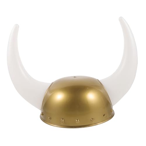 FOMIYES Ox Horn Viking Hat Leichtes Plastik Kostümzubehör für Halloween Karneval Cosplay Party Festliche Masquerade Dekoration FOMIYES Ox Horn Viking Hat Leichtes Plastik Kostümzubehör für Halloween Karneval Cosplay Party Festliche Masquerade Dekoration von FOMIYES