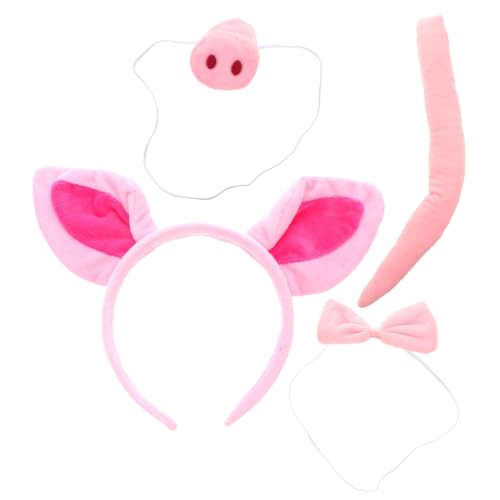 FOMIYES Pig Nose Headband Set mit Süßen Tierohren Dekorativem und Schleife Pinkes Cosplay Accessoire für Halloween Karneval Kostümparty und Tierkostüme Erwachsene FOMIYES Pig Nose Headband Set mit Süßen Tierohren Dekorativem und Schleife Pinkes Cosplay Accessoire für Halloween Karneval Kostümparty und Tierkostüme Erwachsene von FOMIYES