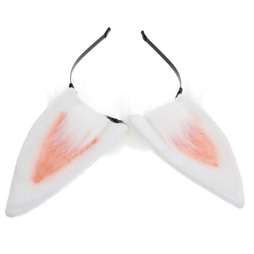FOMIYES Plüsch Hasenohren Haarreif aus Weiches Bunny Ohr Stirnband Bequemes Langlebiges Accessoire für Frauen für Party Cosplay und Karneval von FOMIYES