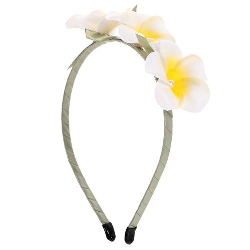 FOMIYES Plumeria Haarschmuck Hawaii Blumen Haarband für Mädchen Leichtes Stirnband mit Dekorativer Plumeria Blüte für Party Cosplay und Fotoshootings von FOMIYES