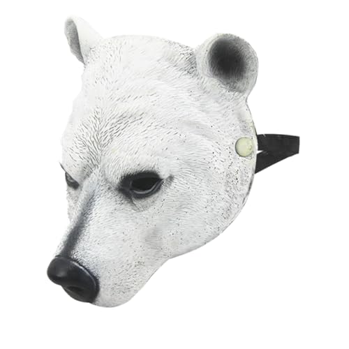 FOMIYES Polarbärenmaske für Erwachsene Realistische Tiermaske PU Atemaktiv für Karneval Halloween Cosplay Komfortable Langlebige Maskerade Requisite für Feierlichkeiten FOMIYES Polarbärenmaske für Erwachsene Realistische Tiermaske PU Atemaktiv für Karneval Halloween Cosplay Komfortable Langlebige Maskerade Requisite für Feierlichkeiten von FOMIYES