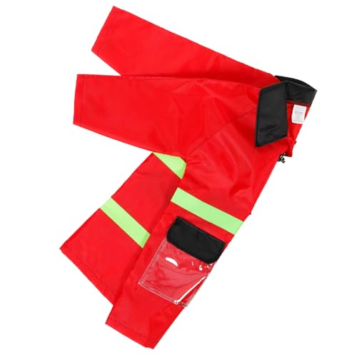 FOMIYES Polizeikostüm Kleid Feuerwehrmann Für Halloween Feuerwehrkostüm Kostüm Anziehen Rollenspiel Kostüm Stoff Rot FOMIYES Polizeikostüm Kleid Feuerwehrmann Für Halloween Feuerwehrkostüm Kostüm Anziehen Rollenspiel Kostüm Stoff Rot von FOMIYES
