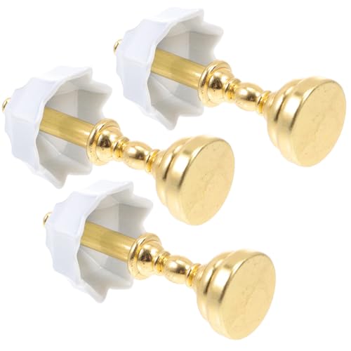 FOMIYES 3 StüCk Puppenhaus Miniatur Lampen, 1:12 Mini Tischlampen, Puppenhaus Nachttisch Led Lampe Modell, Puppenhäuser MöBel ZubehöR FüR Kinder, Golden FOMIYES 3 StüCk Puppenhaus Miniatur Lampen, 1:12 Mini Tischlampen, Puppenhaus Nachttisch Led Lampe Modell, Puppenhäuser MöBel ZubehöR FüR Kinder, Golden von FOMIYES