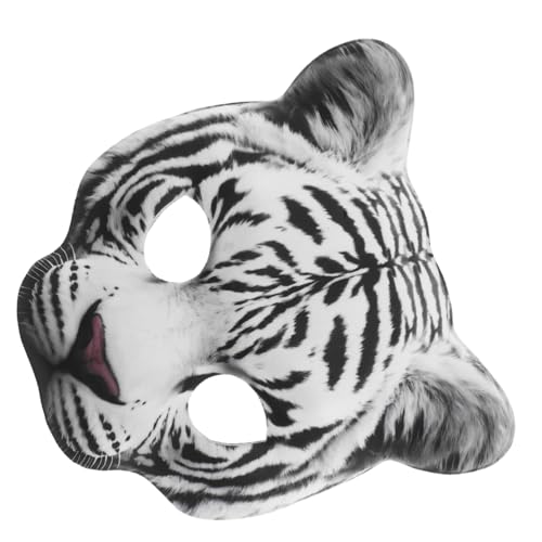 FOMIYES Realistische EVA Tiger Halbgesichtsmaske Leicht Atmungsaktiv für Damen Herren Karneval Halloween Tierkostüm Cosplay Outdoor Party Zubehör FOMIYES Realistische EVA Tiger Halbgesichtsmaske Leicht Atmungsaktiv für Damen Herren Karneval Halloween Tierkostüm Cosplay Outdoor Party Zubehör von FOMIYES