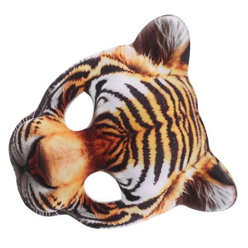 FOMIYES Realistische Tiger Halbgesichtsmaske aus EVA für Erwachsene Elastisch Verstellbar Vielseitig für Halloween Karneval Cosplay und Maskerade Bequemes Tierkostüm-accessoire FOMIYES Realistische Tiger Halbgesichtsmaske aus EVA für Erwachsene Elastisch Verstellbar Vielseitig für Halloween Karneval Cosplay und Maskerade Bequemes Tierkostüm-accessoire von FOMIYES