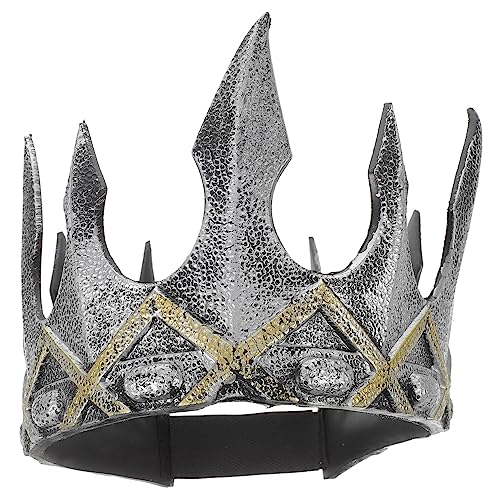 FOMIYES Retro Crown Requisiten Haarzubehör Party-stirnbänder Festival-haar-accessoires Cosplay-krone Herren Krone Männliche Krone Königskrone Retro -krone Kronen Pu Silver FOMIYES Retro Crown Requisiten Haarzubehör Party-stirnbänder Festival-haar-accessoires Cosplay-krone Herren Krone Männliche Krone Königskrone Retro -krone Kronen Pu Silver von FOMIYES