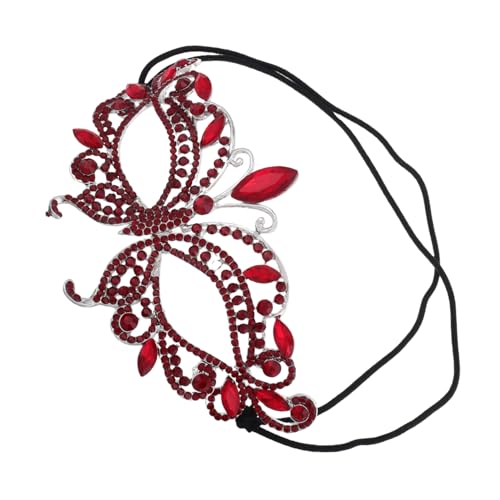 FOMIYES Rhinestone Halbmaske Damen für Maskerade Schmuckmaske Metall mit Glitzersteinen für Partys Bälle Hochzeiten Cosplay Events FOMIYES Rhinestone Halbmaske Damen für Maskerade Schmuckmaske Metall mit Glitzersteinen für Partys Bälle Hochzeiten Cosplay Events von FOMIYES