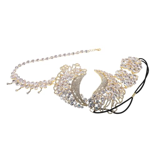 FOMIYES Rhinestone für Damen und Mädchen Elegante Venezianische Halbmaske mit Funkelnden Zirkonsteinen Leichtes Design für Karneval Halloween Prom Ball und Kostümparty von FOMIYES