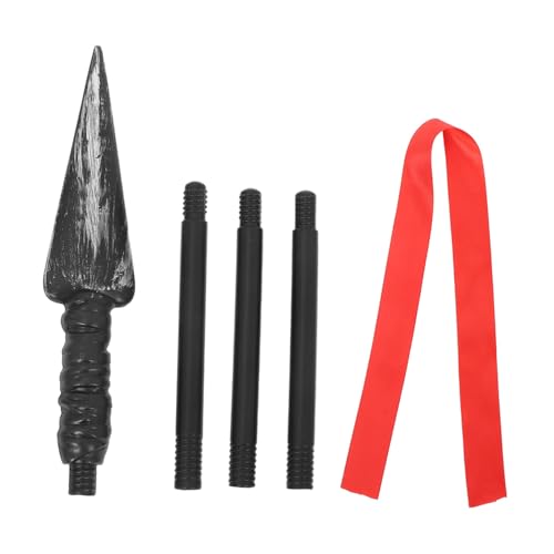 FOMIYES Römischer Ritter Metall Cosplay Zubehör Pike Prop Halloween Kostüm Requisiten Party Supply Cosplay Zubehör Party Cosplay Prop Interaktives Spiel Kunststoff Schwarz von FOMIYES