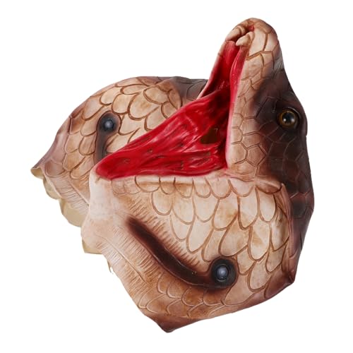 FOMIYES Schlangenmaske Schlangenkostüm Halloween Kostümmaske Schlangenkopfmaske karneval kopfbedeckung Halloween kleidet sich Schlangenkopfbedeckung gruselige Tiermaske Maskentier Emulsion FOMIYES Schlangenmaske Schlangenkostüm Halloween Kostümmaske Schlangenkopfmaske karneval kopfbedeckung Halloween kleidet sich Schlangenkopfbedeckung gruselige Tiermaske Maskentier Emulsion von FOMIYES