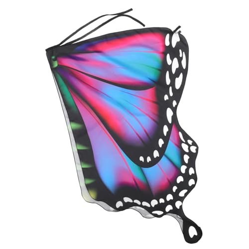 FOMIYES Schmetterlings-Umhang Kap Flügel CAPES Rosa Kind Schmetterlingsschal Halloweenkostüm Halloween-Schmetterlingskostüm Märchenkostüm Cape-Cosplay Polyestergarn von FOMIYES
