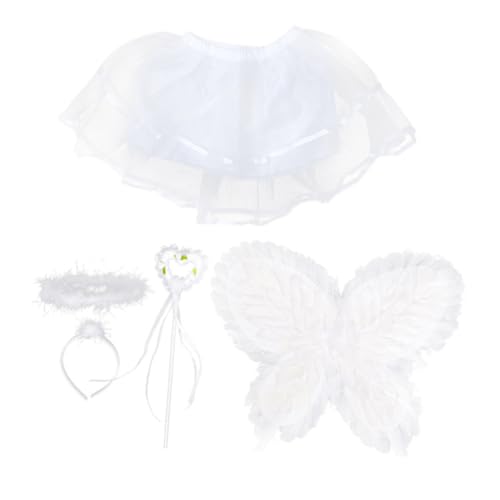 FOMIYES Schmetterlingsflügel Kostüm Set mit Rock Feenstab und Haarreif Langlebiges Material für Geburtstage Tanz und Fasching Teiliges Mädchen Outfit für Aufführungen und Festlichkeiten FOMIYES Schmetterlingsflügel Kostüm Set mit Rock Feenstab und Haarreif Langlebiges Material für Geburtstage Tanz und Fasching Teiliges Mädchen Outfit für Aufführungen und Festlichkeiten von FOMIYES