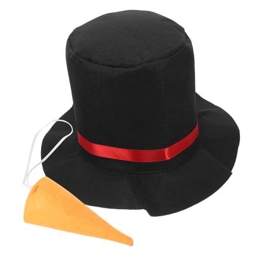 FOMIYES Schneemann Kostüm mit Mütze und Nase Wiederverwendbar Langlebig Weihnachts Party Accessoire für Erwachsene Einfach zu Dekorieren Kreativer Spaß von FOMIYES