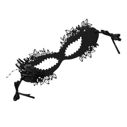 FOMIYES Schwarze Filz Maskerade Maske für Damen Halbmaske für Kostümparty Karneval und Halloween für Maskenbälle und Bühnenaufführungen FOMIYES Schwarze Filz Maskerade Maske für Damen Halbmaske für Kostümparty Karneval und Halloween für Maskenbälle und Bühnenaufführungen von FOMIYES
