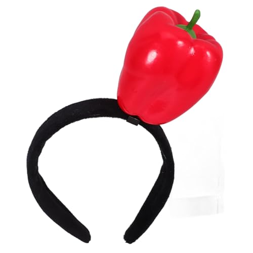 FOMIYES Simulation Lebensmittel Haarschmuck Roter Paprika Haarband für Cosplay Partys Lustiges Kostümzubehör Vielseitig Auffällig für Verschiedene Anlässe FOMIYES Simulation Lebensmittel Haarschmuck Roter Paprika Haarband für Cosplay Partys Lustiges Kostümzubehör Vielseitig Auffällig für Verschiedene Anlässe von FOMIYES