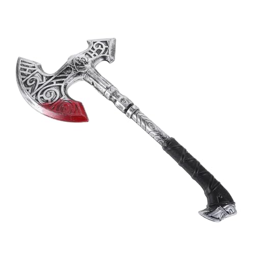 FOMIYES Simulierte Waffenprops gefälschte Äxte -Requisiten -Ornament Halloween- Halloween-Streich-Requisiten geschmeidige Axtstütze Plastik Silver FOMIYES Simulierte Waffenprops gefälschte Äxte -Requisiten -Ornament Halloween- Halloween-Streich-Requisiten geschmeidige Axtstütze Plastik Silver von FOMIYES