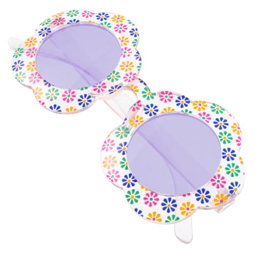 FOMIYES Sonnenbrille Kleine Bunte Blütenform Lustige Partybrille Geburtstagsmitbringsel Strandbrille für Mädchen Jungen von FOMIYES