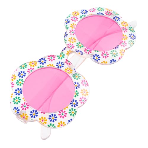 FOMIYES Sonnenbrille Kleine Bunte Blütenform Niedliche Partybrille Leicht Robust für Geburtstag Strand Outdoor von FOMIYES