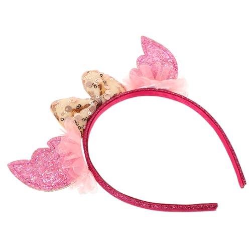 FOMIYES Stirnband mit Pailletten und Schleife Glitzerndes Haarband für Mädchen Bunte Kopfbedeckung für Geburtstag Cosplay Party und Festliche Anlässe Modisches Accessoire von FOMIYES