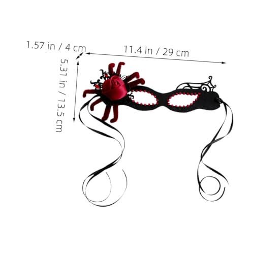 FOMIYES Stylische Halloween Spinnenblumen Maske mit Strass Venezianische Party Masquerade Maske für Damen Cosplay und Karneval für Maskenbälle und Festliche Anlässe FOMIYES Stylische Halloween Spinnenblumen Maske mit Strass Venezianische Party Masquerade Maske für Damen Cosplay und Karneval für Maskenbälle und Festliche Anlässe von FOMIYES
