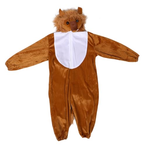 FOMIYES Tierkostüme Für Löwen-outfit Kleidung Anziehen Löwenkostüm Für Kleines Mädchen Animal Cosplay -outfit Soft Lion Kostüm Für Löwenkostüm Für Kind -kostüm Cord Gelb von FOMIYES