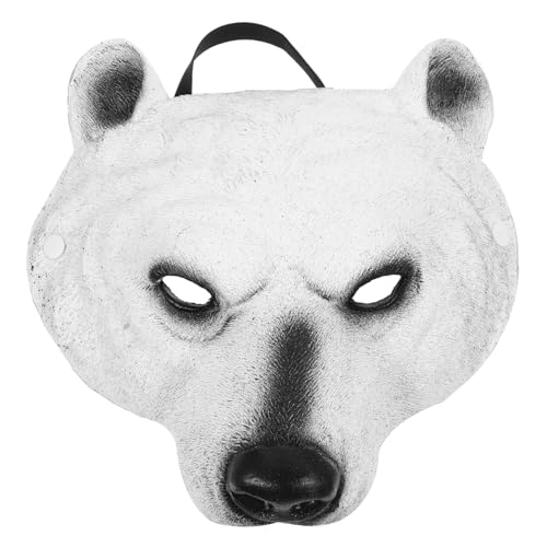 FOMIYES Tiermaske Bärenform für Halloween und Kostümpartys Elastisch PU Material Atmungsaktiv für Erwachsene und Geeignet von FOMIYES