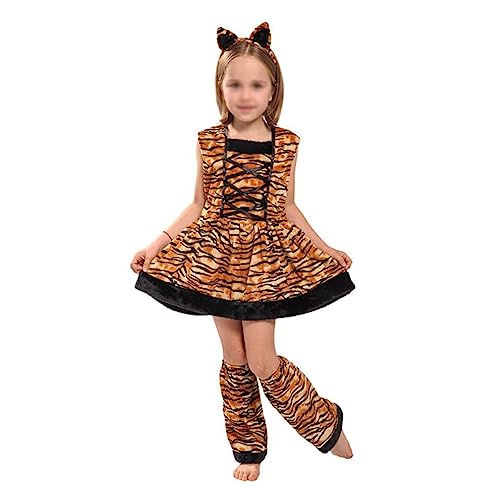 FOMIYES Tiger Cosplay Kostüm Mädchen Xl Jahre Kreatives Bühnenkostüm Langlebig Fasching Karneval Faschingskostüm Rollenspiel Zubehör FOMIYES Tiger Cosplay Kostüm Mädchen Xl Jahre Kreatives Bühnenkostüm Langlebig Fasching Karneval Faschingskostüm Rollenspiel Zubehör von FOMIYES