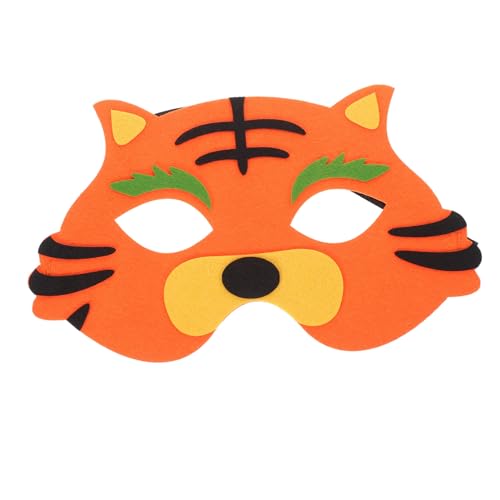 FOMIYES Cosplay Tiger Angenehm Zu Tragendem Material Für Mädchen Einstellbare Halbmaske Für Halloween Kostümpartys Und Rollenspiele Tiermaske Für Fantasievolles Verkleiden von FOMIYES