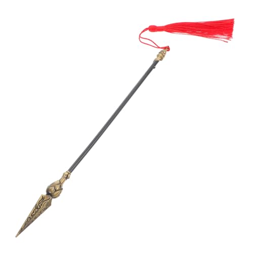 FOMIYES Tragbares Metallfeuerfeuer-Lance-Spielzeug Detaillierte Handwerkskunst Feuerfeuer Lance Ornament Performance Fire Tiped Lance Model von FOMIYES