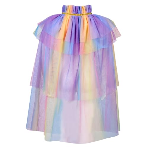FOMIYES Tüllumhang Cape Weicher Polyester Angenehm und Leicht Festliches Kostüm Cape für Mädchen für Geburtstag Karneval Halloween Rollenspiel und Themenpartys Vielseitig Einsetzbar und von FOMIYES