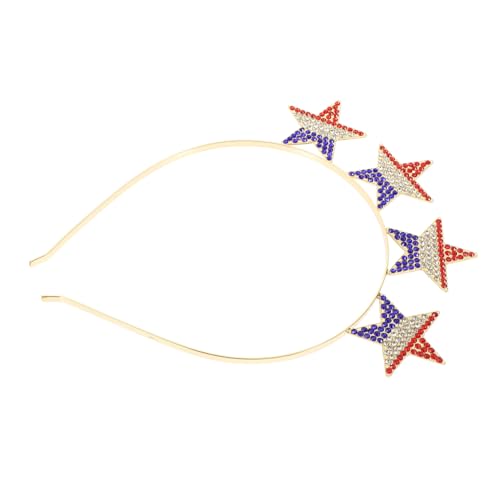 FOMIYES Unisex Independence Day Haarreif mit Design Flexibles Party Stirnband Funkelnde Stern Form Geeignet für Erwachsene und Festliche Events von FOMIYES