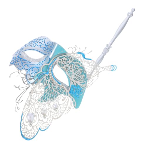 FOMIYES Venetian Butterfly mit Metallstab Stilvolle Damen-kostümmaske für Halloween Karneval Mardi Gras Prom Ball und Festliche Abendveranstaltungen von FOMIYES
