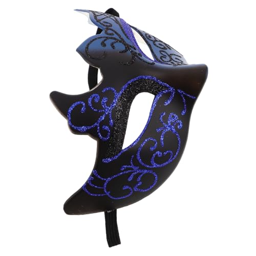 FOMIYES Venezianische Halbgesichts Maske mit Glitzer Flammenmuster Leichte Kunststoff Maskerade für Herren und Damen Dekoratives Halloween Karneval Cosplay Accessoire als Foto Requisite FOMIYES Venezianische Halbgesichts Maske mit Glitzer Flammenmuster Leichte Kunststoff Maskerade für Herren und Damen Dekoratives Halloween Karneval Cosplay Accessoire als Foto Requisite von FOMIYES