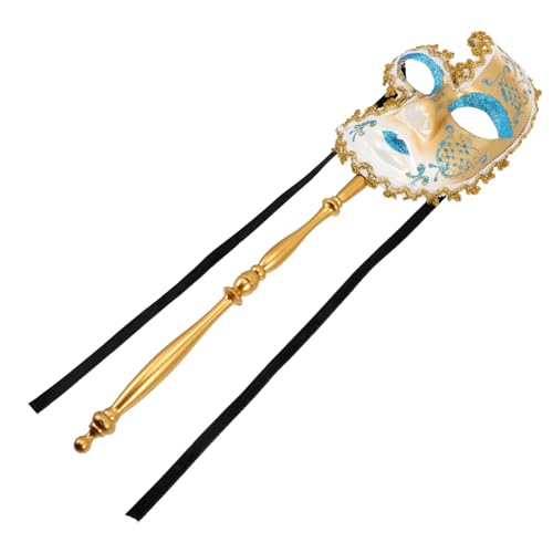 FOMIYES Venezianische Halbgesichtsmaske mit Stab Stilvolle Karneval Kostüm Damen Maske für Party Halloween Masquerade Leicht zu Halten Langlebiges Kunststoffmaterial Elegant und Dekorativ FOMIYES Venezianische Halbgesichtsmaske mit Stab Stilvolle Karneval Kostüm Damen Maske für Party Halloween Masquerade Leicht zu Halten Langlebiges Kunststoffmaterial Elegant und Dekorativ von FOMIYES