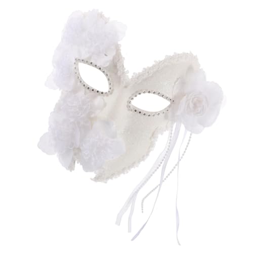 FOMIYES Venezianische Tanzmaske Maskerademaske Partymaske Für Das Neue Jahr Karnevalsmasken Kostüm Augenmaske Masken Für Erwachsene Maskerade Maske Weihnachtsfeier Maske Spitze Weiß FOMIYES Venezianische Tanzmaske Maskerademaske Partymaske Für Das Neue Jahr Karnevalsmasken Kostüm Augenmaske Masken Für Erwachsene Maskerade Maske Weihnachtsfeier Maske Spitze Weiß von FOMIYES