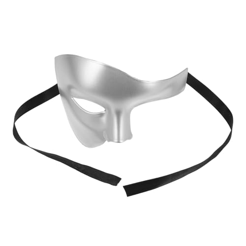 FOMIYES Half Face Masquerade Für Klassische Karnevalsmaske Für Maskenbälle Halloween Und Besondere Anlässe Design Für Erwachsene Silberfarben Für Verkleidungen von FOMIYES