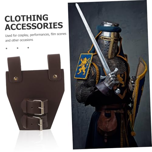 FOMIYES Verstellbarer Lederschwerthalter Mittelalterlicher Schwertfrosch für Cosplay Mittelalterliche Renaissance Gürtelzubehör für Ritter Kostüm und Bühne FOMIYES Verstellbarer Lederschwerthalter Mittelalterlicher Schwertfrosch für Cosplay Mittelalterliche Renaissance Gürtelzubehör für Ritter Kostüm und Bühne von FOMIYES