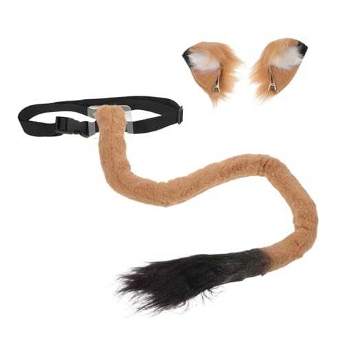 FOMIYES Verstellbares Löwenkostüm für Damen mit Flauschigen Tierohren Haarclip und Anpassbarem Sicheres Design für Halloween Karneval und Cosplay Events von FOMIYES