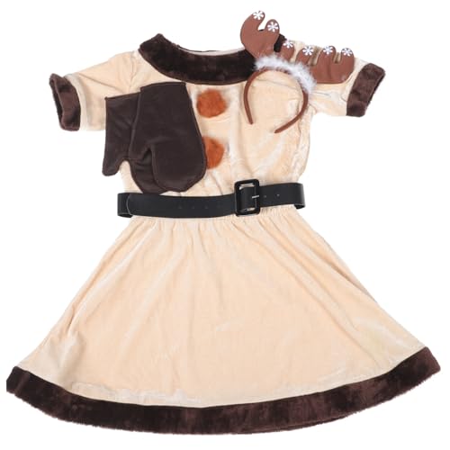 FOMIYES Weiches Damen Rentierkostüm Weihnachten Cosplay Leichtes Bequemes Weihnachtskostüm für Erwachsene Langlebiges Stoffmaterial für Halloween und Weihnachtsfeiern Wiederverwendbar und von FOMIYES