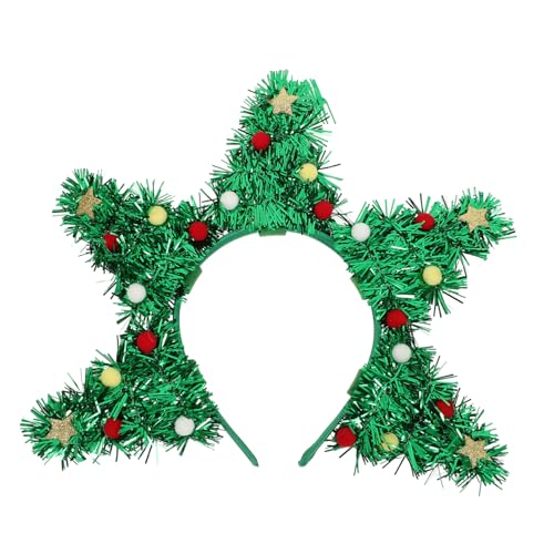 FOMIYES Weihnachtliches Haaraccessoire Stirnband mit Weihnachtsbäumen Leichtes Party Cosplay Kopfband für Festliche Fotos und Weihnachtsfeiern Charmantes Xmas für Erwachsene von FOMIYES