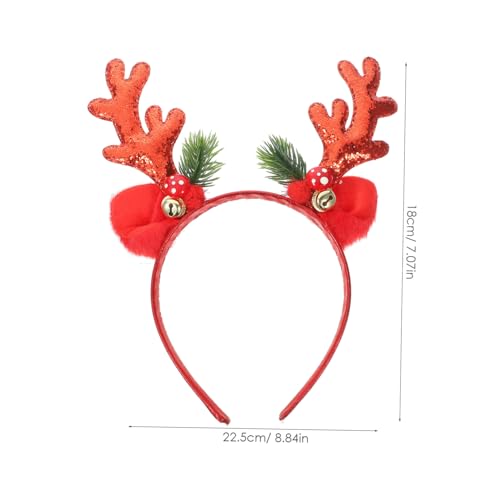 FOMIYES Weihnachts Stirnband mit Glitzernden Rentier Geweihen und Klingelnden Glocken Festliches Haaraccessoire für Erwachsene für Weihnachtsfeiern Kostümpartys und Festliche Anlässe FOMIYES Weihnachts Stirnband mit Glitzernden Rentier Geweihen und Klingelnden Glocken Festliches Haaraccessoire für Erwachsene für Weihnachtsfeiern Kostümpartys und Festliche Anlässe von FOMIYES