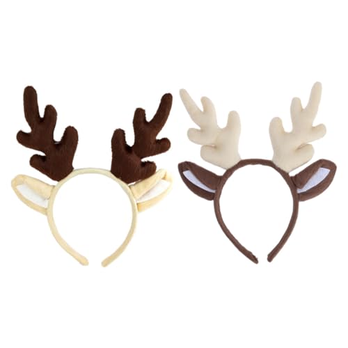 FOMIYES Weihnachtsgeweih-Stirnbänder, leicht, bequem, Weihnachts-Haarschmuck für festliche Partys, langlebig, verformt sich nicht, für Damen-Kostüme, 2 Stück FOMIYES Weihnachtsgeweih-Stirnbänder, leicht, bequem, Weihnachts-Haarschmuck für festliche Partys, langlebig, verformt sich nicht, für Damen-Kostüme, 2 Stück von FOMIYES