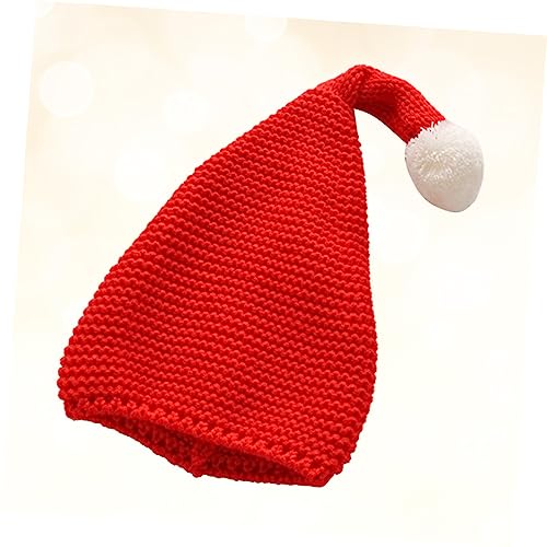 FOMIYES Weihnachtsmütze Gestrickte Rote Beanie Mütze mit Flauschiger Bommel Wärmende Nikolausmütze für Herbst Winter Weicher Dehnbar und Hautfreundlich für Jungen und Mädchen FOMIYES Weihnachtsmütze Gestrickte Rote Beanie Mütze mit Flauschiger Bommel Wärmende Nikolausmütze für Herbst Winter Weicher Dehnbar und Hautfreundlich für Jungen und Mädchen von FOMIYES