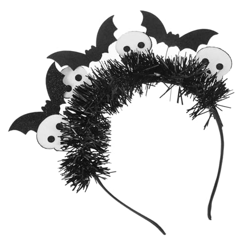FOMIYES Weißes Skelett Fledermauskopf Stirnband Halloween Requisite Halloween Fledermaus Haarbänder Foto Requisiten Cosplay Kopfschmuck Haarreifen Für Halloween Fledermaus von FOMIYES