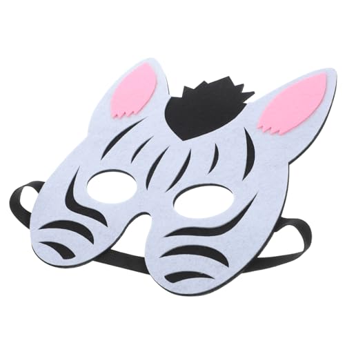 FOMIYES Zebra Maske Filz für Lustige Tiermaske für Kostümpartys Halloween und Maskeraden und Sicher für Unvergessliche Erlebnisse von FOMIYES
