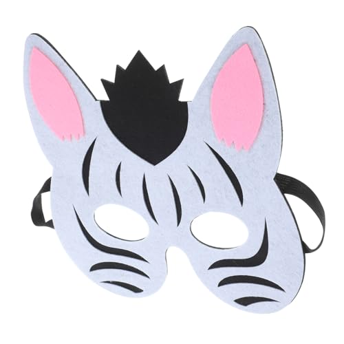 FOMIYES Zebra Maske aus Filz für Halloween Kostüm Party Cosplay mit Elastischem Band Lustige Tiermaskerade für Kindergeburtstag und Bühnenauftritt FOMIYES Zebra Maske aus Filz für Halloween Kostüm Party Cosplay mit Elastischem Band Lustige Tiermaskerade für Kindergeburtstag und Bühnenauftritt von FOMIYES