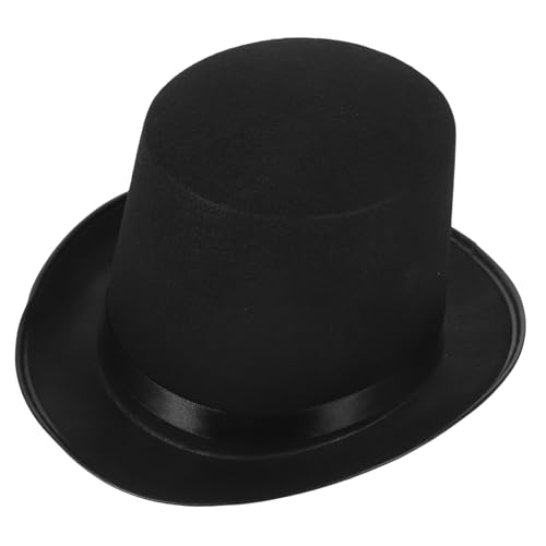 FOMIYES hoher Zylinder schwarz LED Kostüm Partyhut Neuheit Hüte retro Zaubererkostüm hut herren Zaubererhut Hut anziehen Zylinder rot Zylinder- von FOMIYES