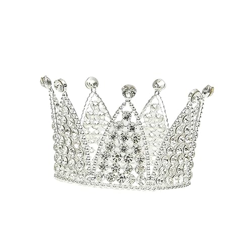 FOMIYES Mitgebsel Kindergeburtstag tortendeko einschulung Tiara Kopfschmuck für Mädchen Runde Tortenkrone Geburtstagskuchendekoration Koreanisch schmücken Haarschmuck Kopfbedeckung Kind von FOMIYES